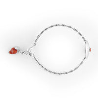 Bracciale semirigido con corbula e corallo La Grotta dei Preziosi